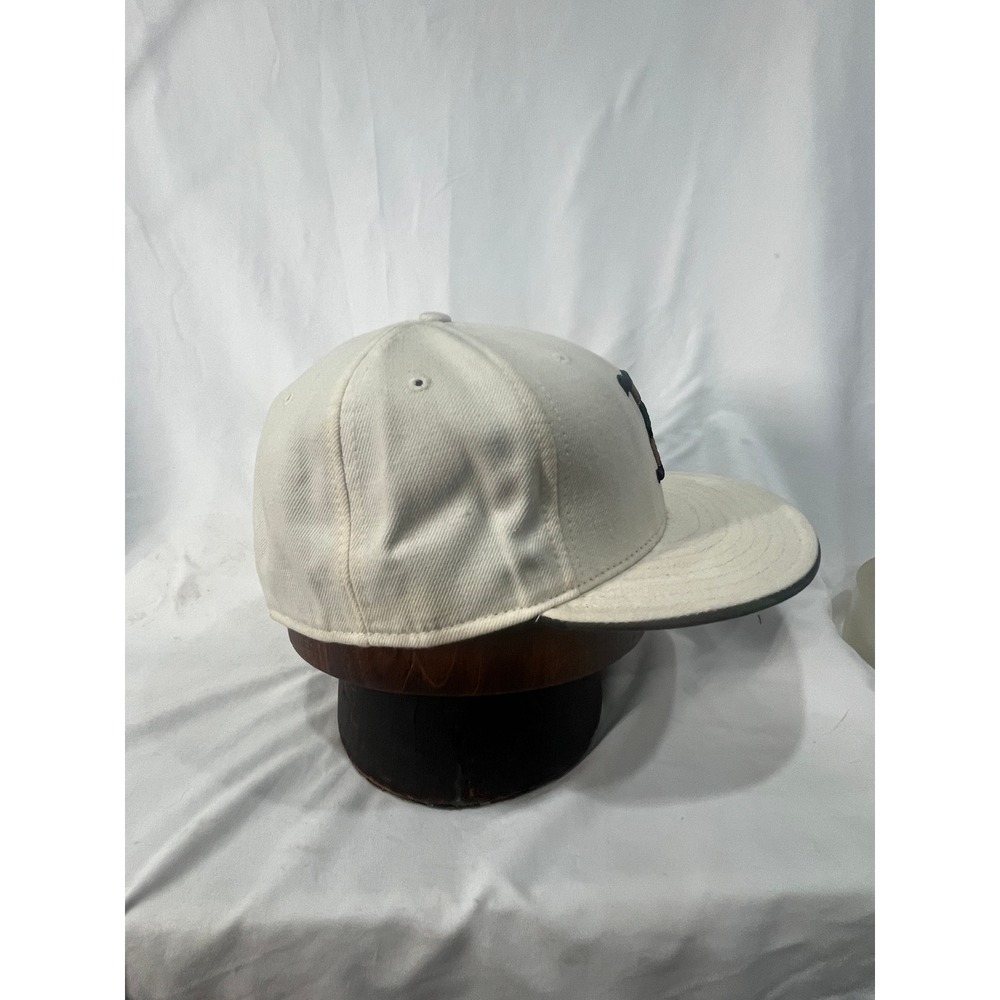 New Era Boston Red Sox Baseball Cap Cream Camo B Logo Fitted Size 7 5/8 - Picture 6 of 10